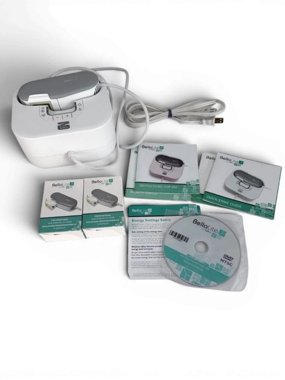 SILK’N BellaLite Home IPL Hair Removal Device Kit with Cartridges
